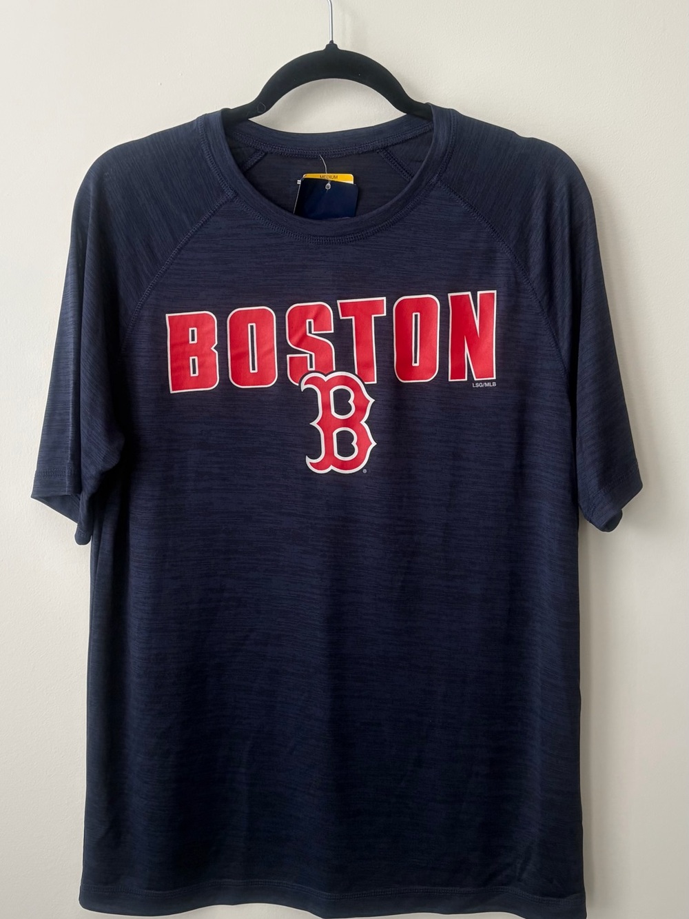 MLB Boston Red Sox - Navy and Red Short-Sleeve Crewneck Tee